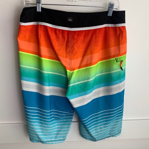 Quiksilver Multicolor Striped Board Shorts - Picture 2 of 7